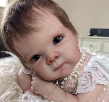 NPK 18inch Reborn Doll Kit Bettie Незаконченный Неокрашенный Комплект Пустой Куклы Свежего Цвета с тканевым Корпусом 9