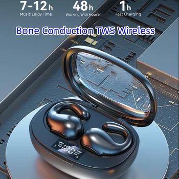 TWS Беспроводные Цифровые Bluetooth-Наушники с Костной Проводимостью TWS со Светодиодным Цифровым Дисплеем Для Дыхания, Водонепроницаемые Спортивные Наушники Ipx6 9