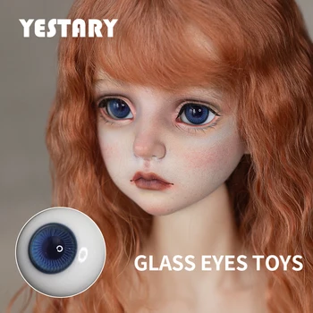 Аксессуары для кукол YESTARY BJD Стеклянные глаза для игрушек 12/14/16 мм, игрушки для кукол BJD с фиолетовой радужкой для глаз ручной работы, игрушки для девочек 8