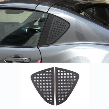Алюминиевый сплав, черное заднее стекло автомобиля, Треугольная Стеклянная панель, Декоративная накладка для Mazda MX-5 2016-2023, Автоаксессуары 2
