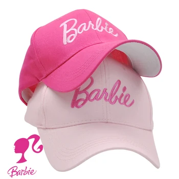 Бейсболка с надписью Barbie Ins Корейская версия Y2K Для девочек, милая шляпка с вышивкой, Женская Летняя Повседневная модная кепка с козырьком, солнцезащитный козырек 12