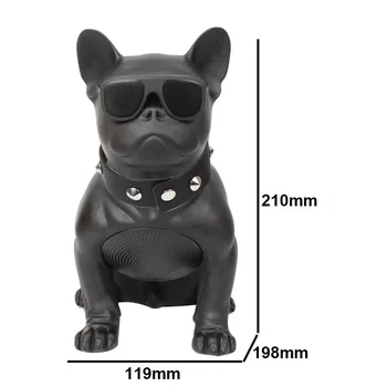 Беспроводной динамик Bluetooth M10 Bulldog Портативный стереофонический сабвуфер Super Bass USB AUX для собак на открытом воздухе