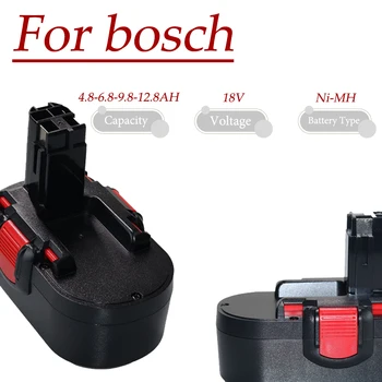 Для Bosch 18V 4,8-12,8Ah BAT025 Аккумуляторная Батарея Ni-MH Электроинструменты Bateria Для Дрели GSB 18 VE-2 PSR 18VE BAT026 12