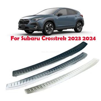 Для Subaru Crosstrek 2023 2024 Задний Бампер из нержавеющей Стали, Порог Багажника, Накладка на Наружную Дверь, защитная накладка задней двери 15