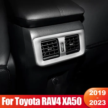 Для Toyota RAV4 RAV 4 XA50 2019 2020 2021 2022 2023 Гибридный Автомобиль Задняя Вентиляционная Розетка Кондиционера Рамка Крышка Отделка Аксессуары
