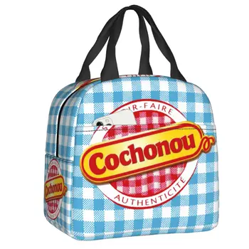 Женская сумка для ланча с логотипом Pig Cochonou, многоразовый теплый холодильник, Термосумка для ланча, Офисные сумки для пикника, дорожные сумки для еды 13