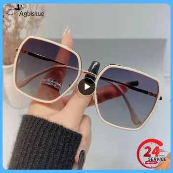Квадратные солнцезащитные очки для рисовых ногтей с защитой от ультрафиолета, ретро-градиентные солнцезащитные очки для велоспорта, удобные солнцезащитные очки с солнцезащитным козырьком для женщин 10