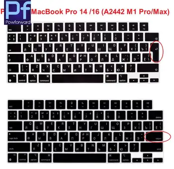Русский для MacBook Air 15 M2 A2941 2023, Air 13,6 M2 A2681 MacBook Pro 14/16 M2 M1 A2779 A2442 A2780 A2485 Обложка клавиатуры 15