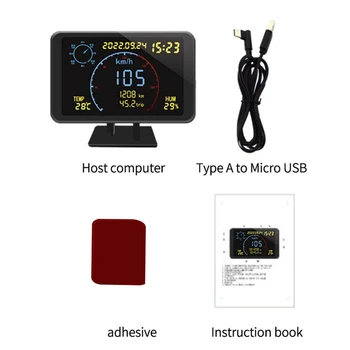 Спидометр, GPS-одометр, дисплей HUD, высотомер, автомобильные принадлежности 9
