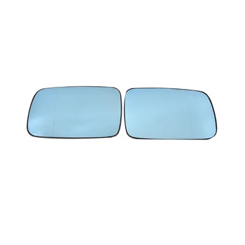 1 пара Зеркал Боковой Двери Заднего Вида Автомобиля С Синим Стеклянным Объективом С Подогревом для BMW E46 E65 E66 E67 2001-2008 51167028427 51167028428 11