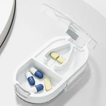 1 шт. резак для таблеток, Резак для лекарств, Разделенная коробка для лекарств, Портативная коробка для лекарств, Портативная маленькая коробка для лекарств, футляр для таблеток для здравоохранения 10