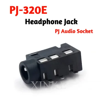 10шт PJ320E PJ-320E 3,5 мм 1/8 Женский Аудиоразъем Крепление на печатной Плате 5-Контактный 5P Интерфейс SMT SMD Разъем Для наушников 10