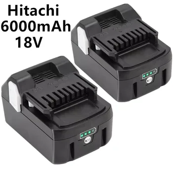 18V 6000mAh Lithium-ionen-akku Akku-bohrschrauber Werkzeug akku für Hitachi BCL1815 EBM1830 BSL1840 Batterie led-anzeige 2