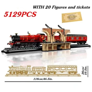 2022 НОВАЯ модель 76405 Express Train Station Коллекционное издание Строительные блоки Сборка Кирпичей Игрушки для детей Рождественский подарок 3