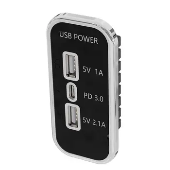 3-портовое автомобильное USB-зарядное устройство, автомобильный многофункциональный преобразовательный штекер, безопасная зарядка, адаптер автоматического зарядного устройства для автобусов, автомобилей, внедорожников, кораблей 12