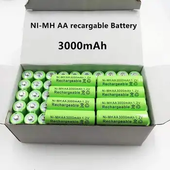 4 ~ 20 ШТ 1,2 В 3000 мАч NI MH AA Аккумуляторные батареи для предварительной загрузки NI-MH Аккумуляторные батареи для повторной загрузки Micrfono De La Cmara 6