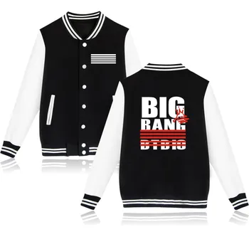 Bigbang Coat MADE Concert YG Двухсторонний Бейсбол GD Taeyang Coat Куртка KPOP Бомбер Панк Мужская Ветровка Мужская Одежда 8