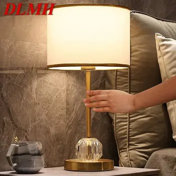 DLMH Современные Хрустальные Настольные Лампы LED С Сенсорным Затемнением Креативные Модные Прикроватные Настольные Лампы для Дома Гостиной Спальни 1