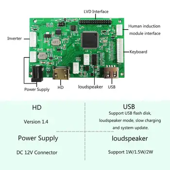 HD MI USB ЖК-Плата Контроллера для LP156WH1 LTN156AT01 N156B3 B156XW01 LTN160AT01 9
