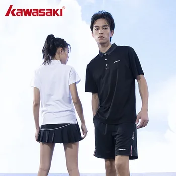 Kawasaki 2023 Одежда Для гольфа Мужская Впитывающая Пот Рубашка ПОЛО Футболка для гольфа С короткими рукавами Спортивная Женская Одежда Для гольфа Летняя A1951 A2951 6