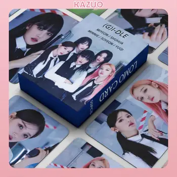 KAZUO 55 шт. (G) I-DLE Альбом Minnie Lomo Card Kpop Фотокарточки Серия открыток 4