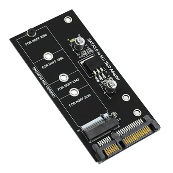 M.2 SATA Адаптер M2-SATA Адаптер M.2-SATA Адаптер M.2 NGFF Конвертер 2,5-дюймовой карты SATA3 B Key для SSD-накопителя 2230-2280 M2 1