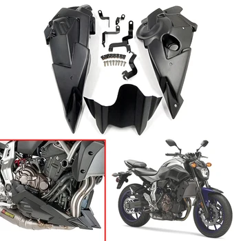 MT07 FZ07 Спойлер Двигателя Мотоцикла Поддон Нижнего Обтекателя Монтажный Кронштейн Подходит Для Yamaha MT-07 FZ-07 2014-2017 2018 2019 2020 1