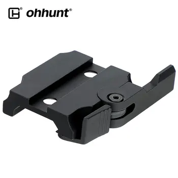 ohhunt QD Autolock Быстроразъемный Адаптер Для Крепления Металлического Компактного Крепления подходит для Охотничьего Прицела Red Dot с основанием 21 мм Picatinny 8