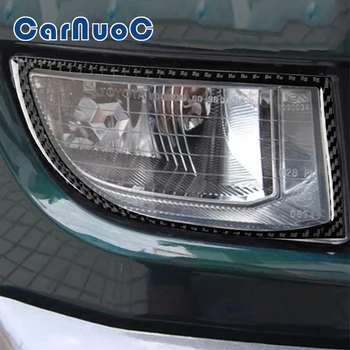 Автомобильная наклейка из углеродного волокна для Toyota Land Cruiser Prado 2010-2018, Декоративные Аксессуары для фар, Молдинг интерьера 6
