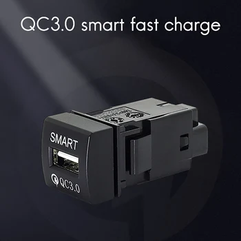 Автомобильное USB-зарядное устройство QC3.0 Автомобильное зарядное устройство USB-порт для Toyota Ralink 2019 9