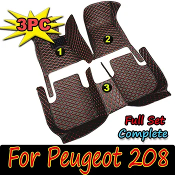 Автомобильные Коврики Для Peugeot 208 P21 2019 ~ 2022 Anti-dirt Pad Auto Carpet Accesorios Para Auto Кожаный Коврик Автомобильные Аксессуары Для Интерьера 2