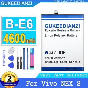 Аккумулятор GUKEEDIANZI емкостью 4600 мАч B-E6 для мобильного телефона Vivo NEX большой мощности Bateria 6