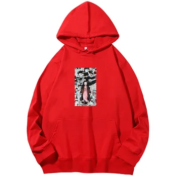 Аниме Demon Slayer Руи Манга Harajuku графические толстовки с капюшоном Весенне-осенние предметы первой необходимости Толстовка с капюшоном Рубашка с капюшоном Мужская спортивная одежда 11