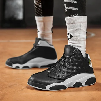 Баскетбольная обувь Мужская Уличная спортивная обувь для мальчиков с высоким берцем, спортивные ботинки, обувь для тренировок, Повседневные мужские кроссовки Zapatos 6