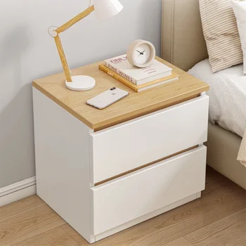 Белая тумбочка для спальни, современные резчики по дереву, эстетичный ночной столик для хранения, Роскошная домашняя мебель Comodini Camera Da Letto 3