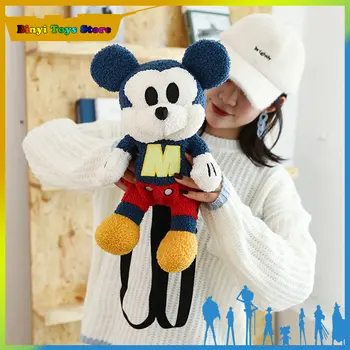 В наличии Оригинал: Модный мультяшный рюкзак с Микки Маусом, Плюшевая сумка для игрушек, супер мягкая кукла, студенческая сумка, подарок к празднику 11