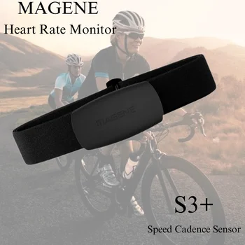 Велоспорт Magene Mover H64 S3 + ANT + USB C406 Двухрежимный Датчик Частоты Вращения Педалей Пульсометр Велосипедный Компьютер Garmin XOSS 5