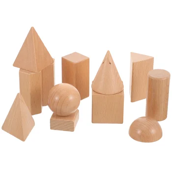 Геометрическая модель, обучающая игрушка для малышей, Деревянные детские микроигрушки, кубики, аксессуары для детей, подходящие для школы 5