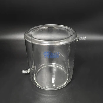 Двухъярусный стакан, 5 мл-1000 мл-7500 мл, Двухслойный охладитель, Однослойное дно, Бутылка для фотокаталитической реакции, Без отметок 12