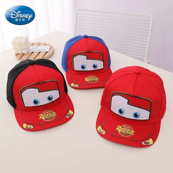 Детская бейсболка Disney Anime Cars, Корейская детская шапочка для мальчиков и девочек, модные уличные Детские солнцезащитные кепки в стиле хип-хоп Snapback 11