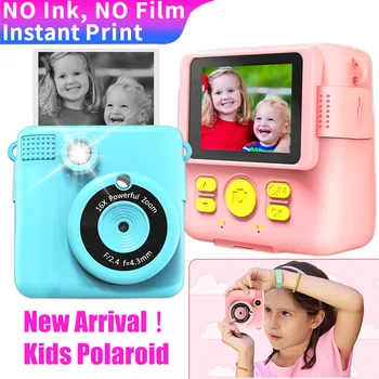 Детская цифровая камера Детская камера мгновенной печати для детей Камера термопечати камера мгновенной печати Видео Детские игрушки для девочек 14