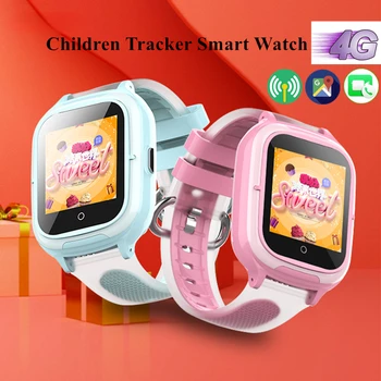 Детские часы с GPS-трекером 4G, LBS, Wi-Fi, удаленный мониторинг местоположения, видеозвонок для Android IOS, водонепроницаемые детские смарт-часы DF55 11