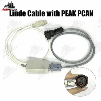 Диагностический кабель для Linde Cable Серии VNA PEAK PCAN-USB Вилочный погрузчик Crown автомобильный Диагностический инструмент 10
