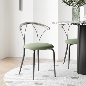Дизайнерские Офисные Кухонные Обеденные Стулья Nordic Modern Luxury Minimalist Salon Chair Ресторан Металлическая мебель для дома Sillas WKDC 14