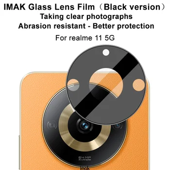 Для realme 11 5G 11 Pro Plus 5G Черная Версия Пленки Для объектива камеры IMAK High Definition Прозрачная Износостойкая Стеклянная Пленка Для Камеры 13
