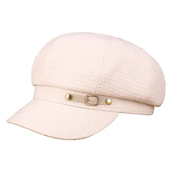 Женские винтажные Регулируемые береты с широкими полями, уличные теплые повседневные шляпы, женские однотонные Простые Элегантные спортивные шляпы, Универсальные модные 8