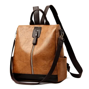 Женский рюкзак из высококачественной искусственной кожи, женская сумка, Модные школьные сумки, Многофункциональные Дорожные рюкзаки большой емкости Mochila 9