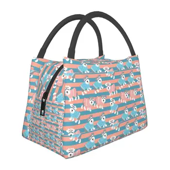 Изготовленная на заказ сумка для ланча для собак породы цвергшнауцер, женская сумка-холодильник, термоизолированный ланч-бокс для поездок в офис 9