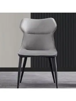 Итальянский минималистичный обеденный стул, современный минималистичный высококачественный стул с удобной спинкой, роскошный домашний ресторан Nordic Light 10
