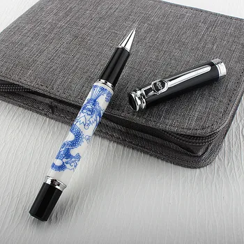Керамическая ручка Jinhao, Деловая ручка, чернила 0,7 мм, Высококачественная Металлическая Шариковая ручка, Канцелярские принадлежности, Ручка-роллер 2